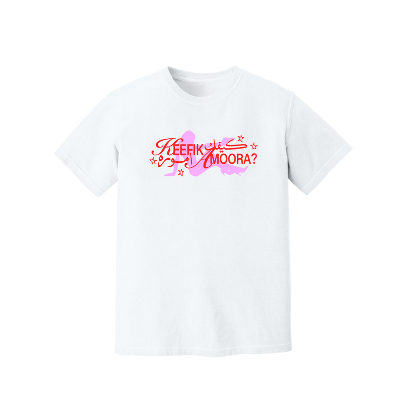 KEEFIK AMOORA? UNISEX TEE - WHITE