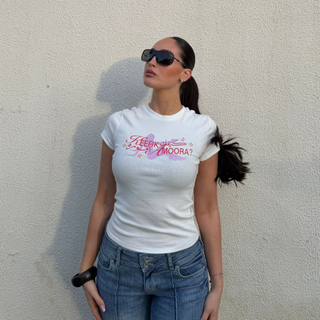 KEEFIK AMOORA? WOMENS TEE - WHITE