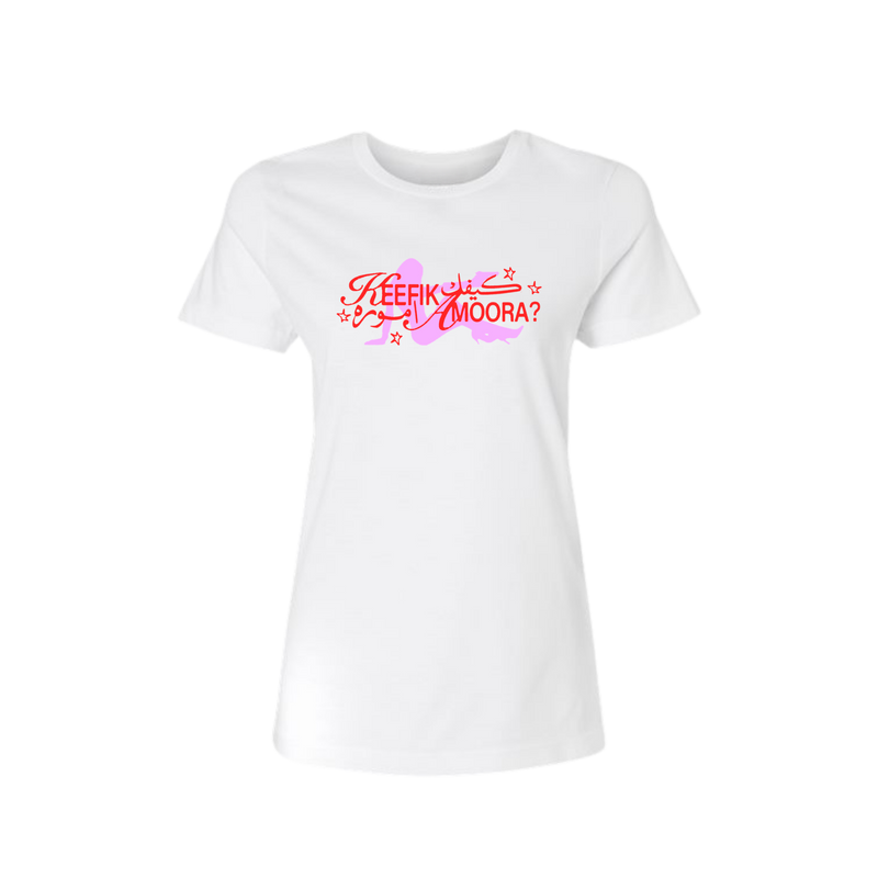 KEEFIK AMOORA? WOMENS TEE - WHITE